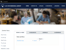 Tablet Screenshot of library.gobbc.edu